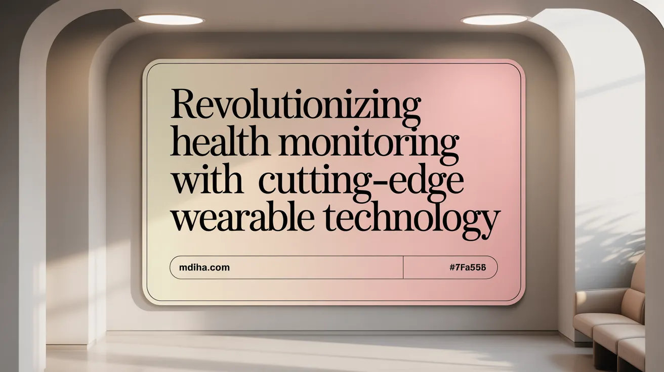 Revolutionizing Health Monitoring with Cutting-Edge Wearable Technology