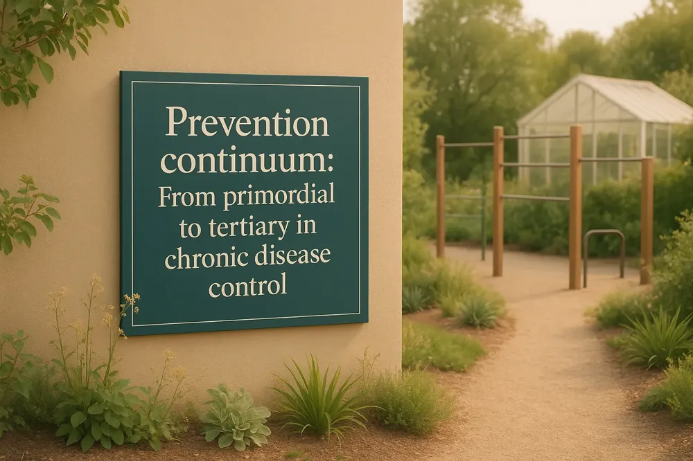 Prevention continuum: From primordial to tertiary in chronic disease control