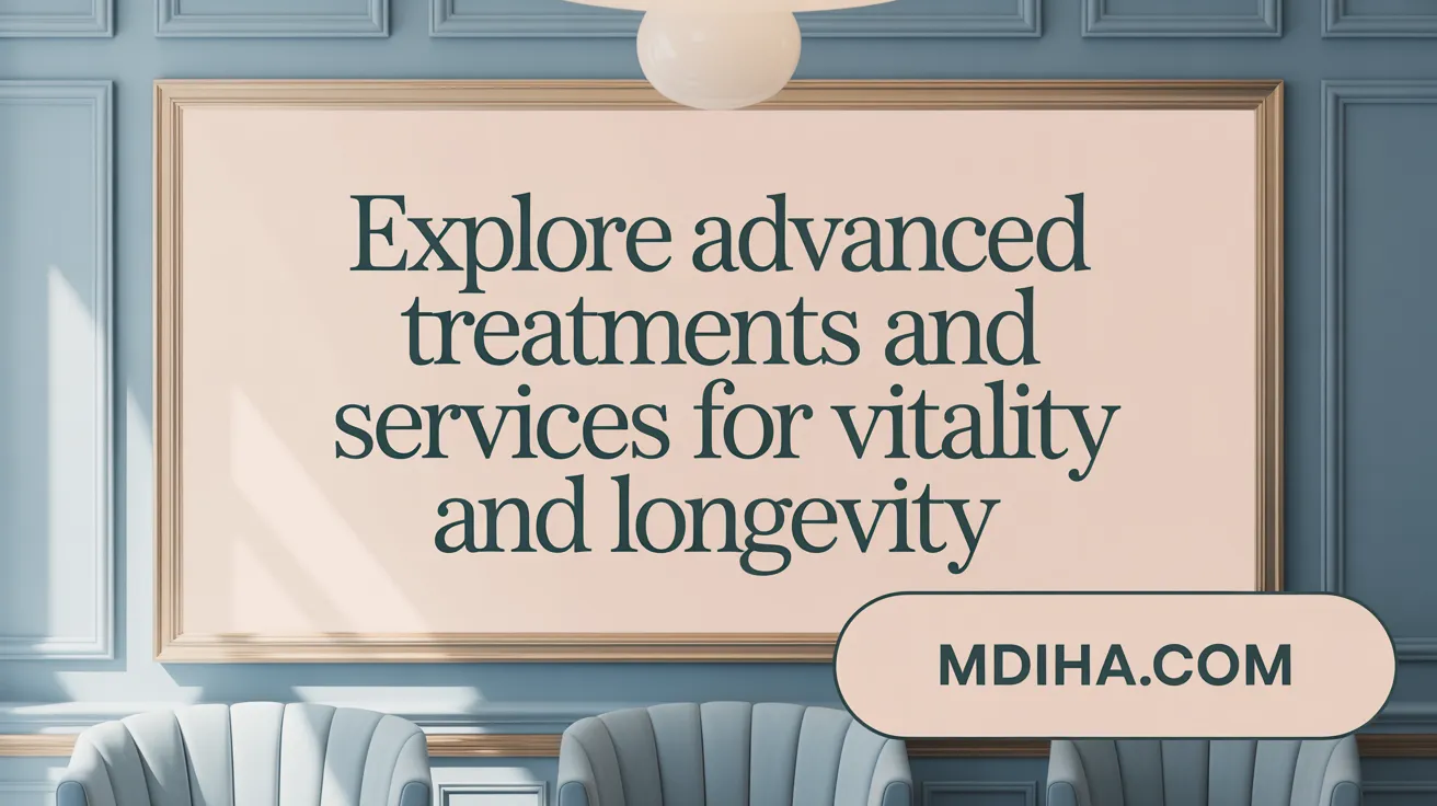 Explore Advanced Treatments and Services for Vitality and Longevity
