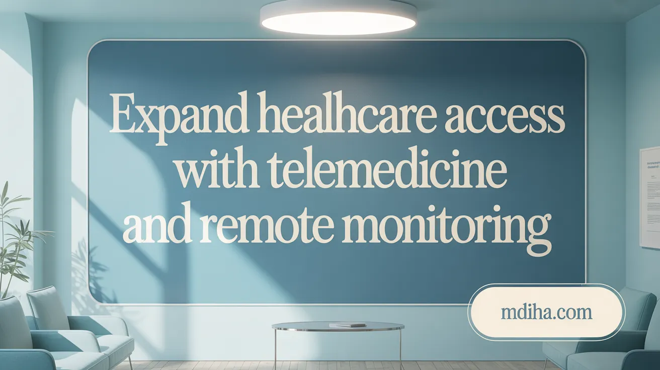 Expand Healthcare Access with Telemedicine and Remote Monitoring