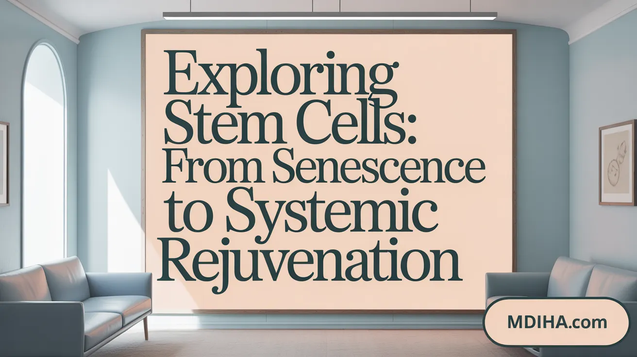 Exploring Stem Cells: From Senescence to Systemic Rejuvenation