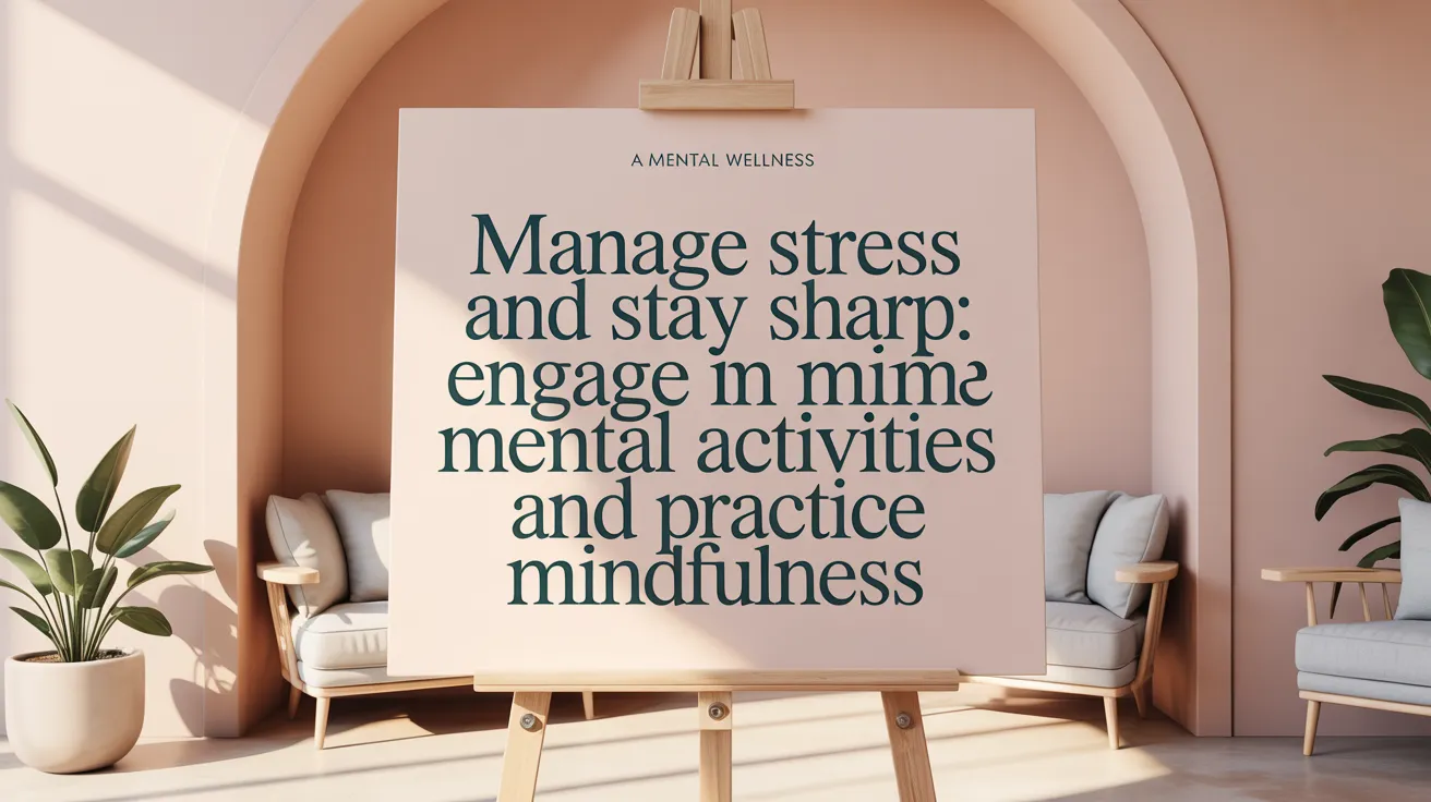 Manage Stress and Stay Sharp: Engage in Mental Activities and Practice Mindfulness