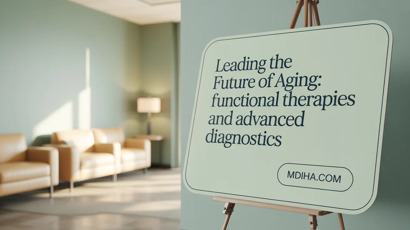 Leading the Future of Aging: Functional Therapies and Advanced Diagnostics
