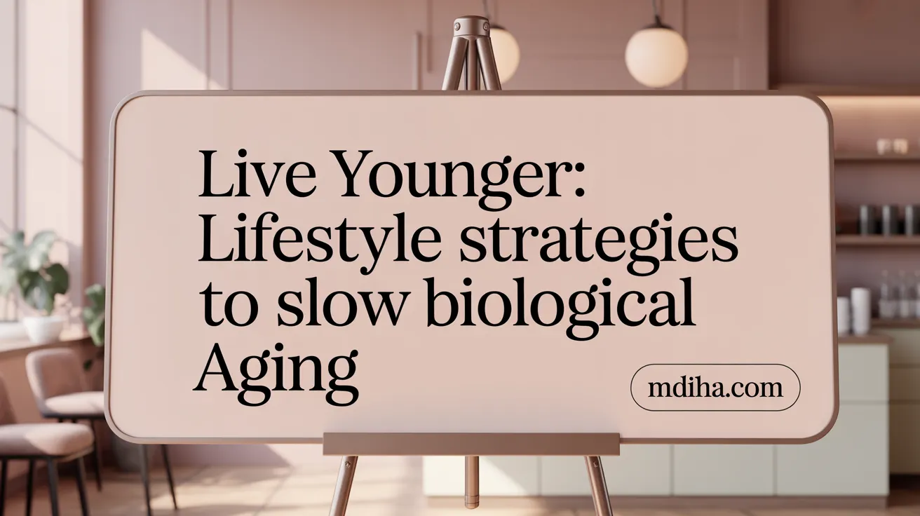 Live Younger: Lifestyle Strategies to Slow Biological Aging