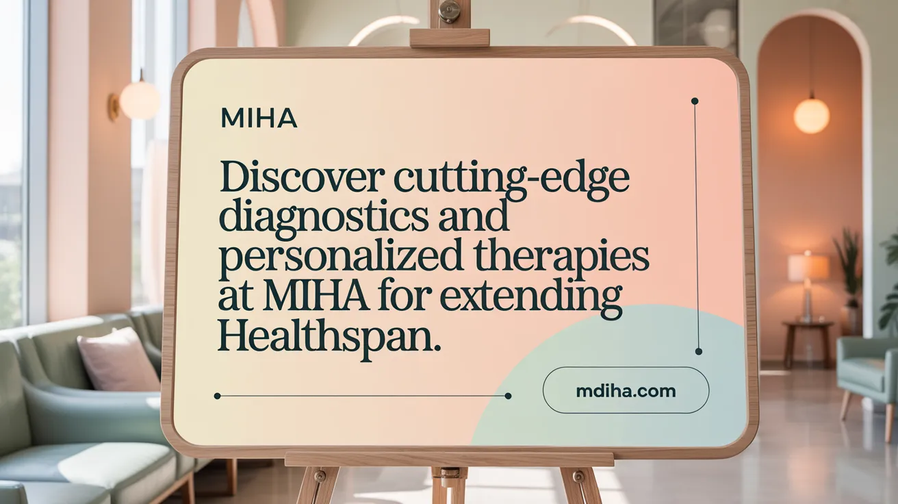Discover cutting-edge diagnostics and personalized therapies at MIHA for extending healthspan.