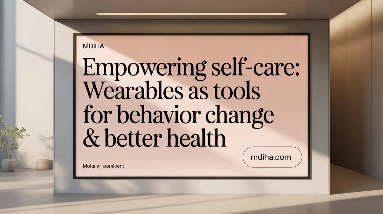 Empowering Self-Care: Wearables as Tools for Behavior Change & Better Health