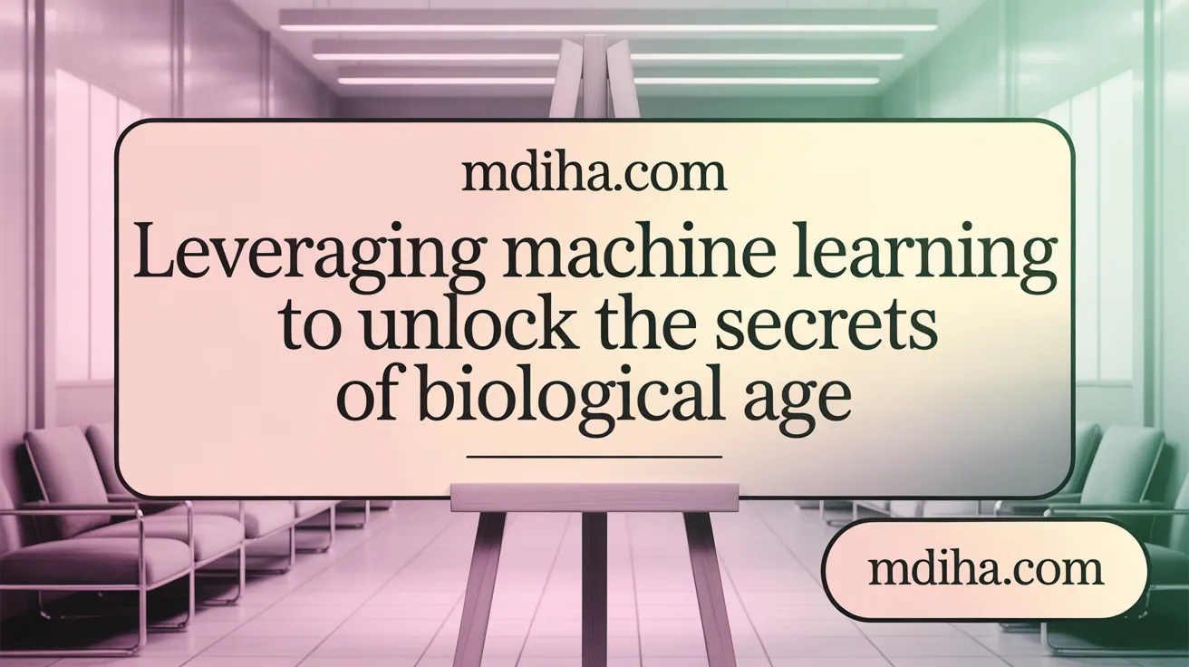 Leveraging Machine Learning to Unlock the Secrets of Biological Age