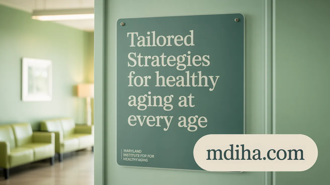 Tailored Strategies for Healthy Aging at Every Age
