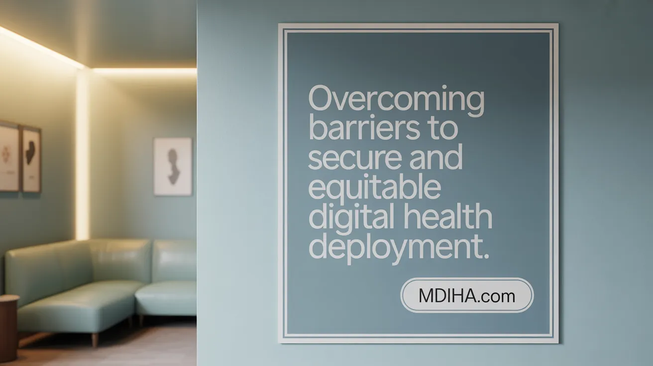 Overcoming barriers to secure and equitable digital health deployment
