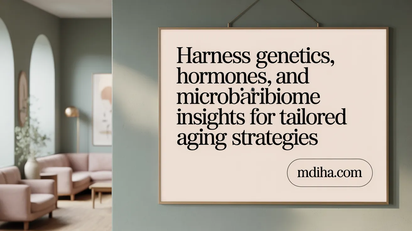 Harness Genetics, Hormones, and Microbiome Insights for Tailored Aging Strategies