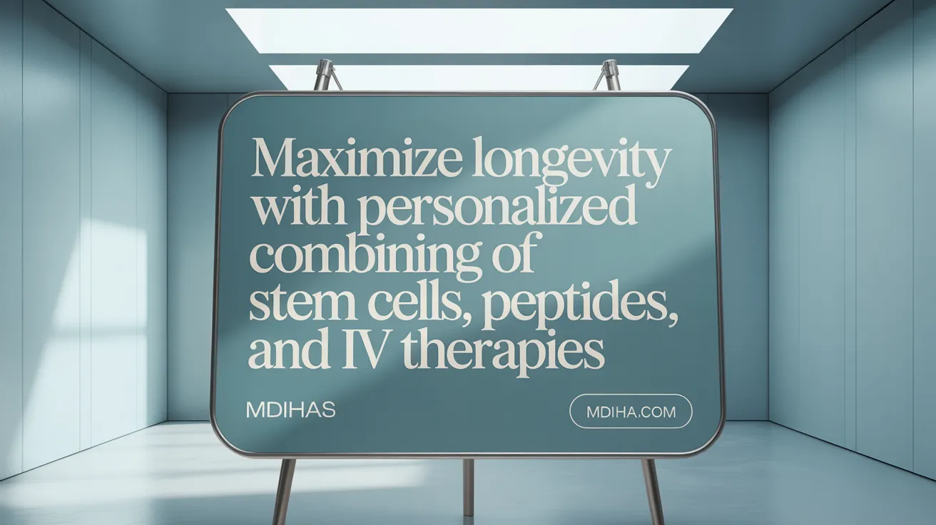 Maximize Longevity with Personalized Combining of Stem Cells, Peptides, and IV Therapies