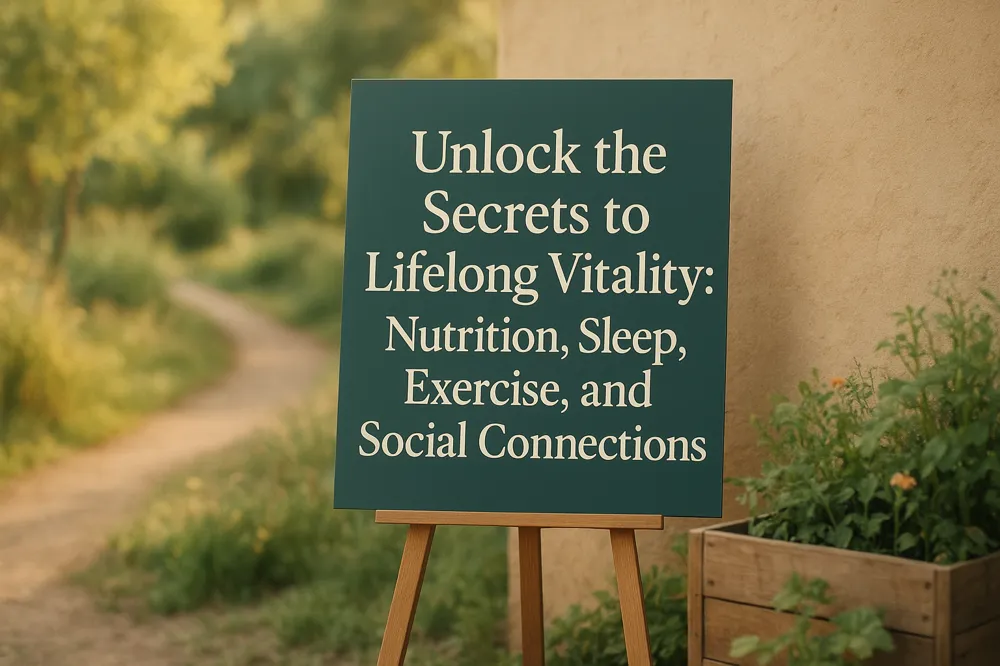 Unlock the Secrets to Lifelong Vitality: Nutrition, Sleep, Exercise, and Social Connections