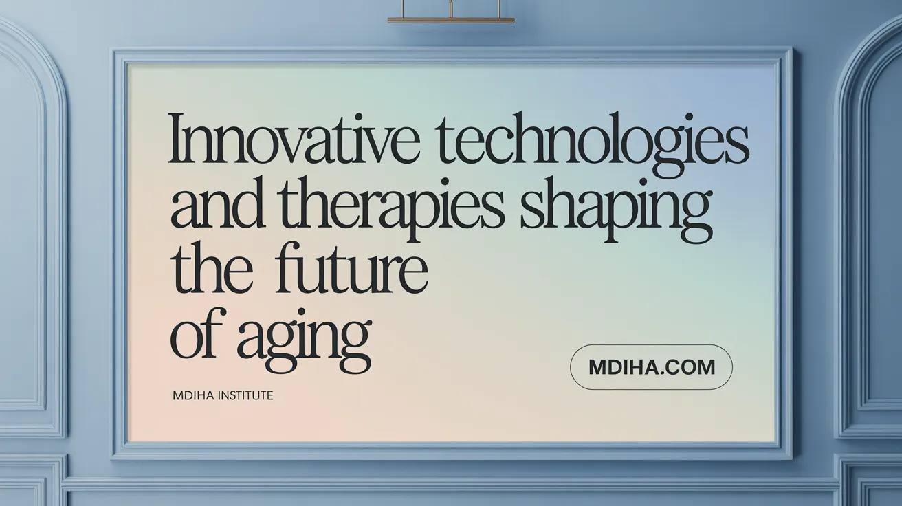 Innovative Technologies and Therapies Shaping the Future of Aging