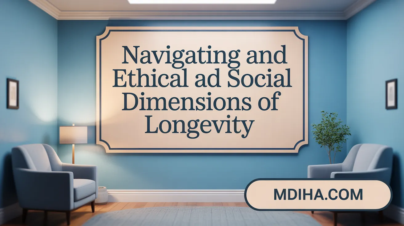Navigating Ethical and Social Dimensions of Longevity