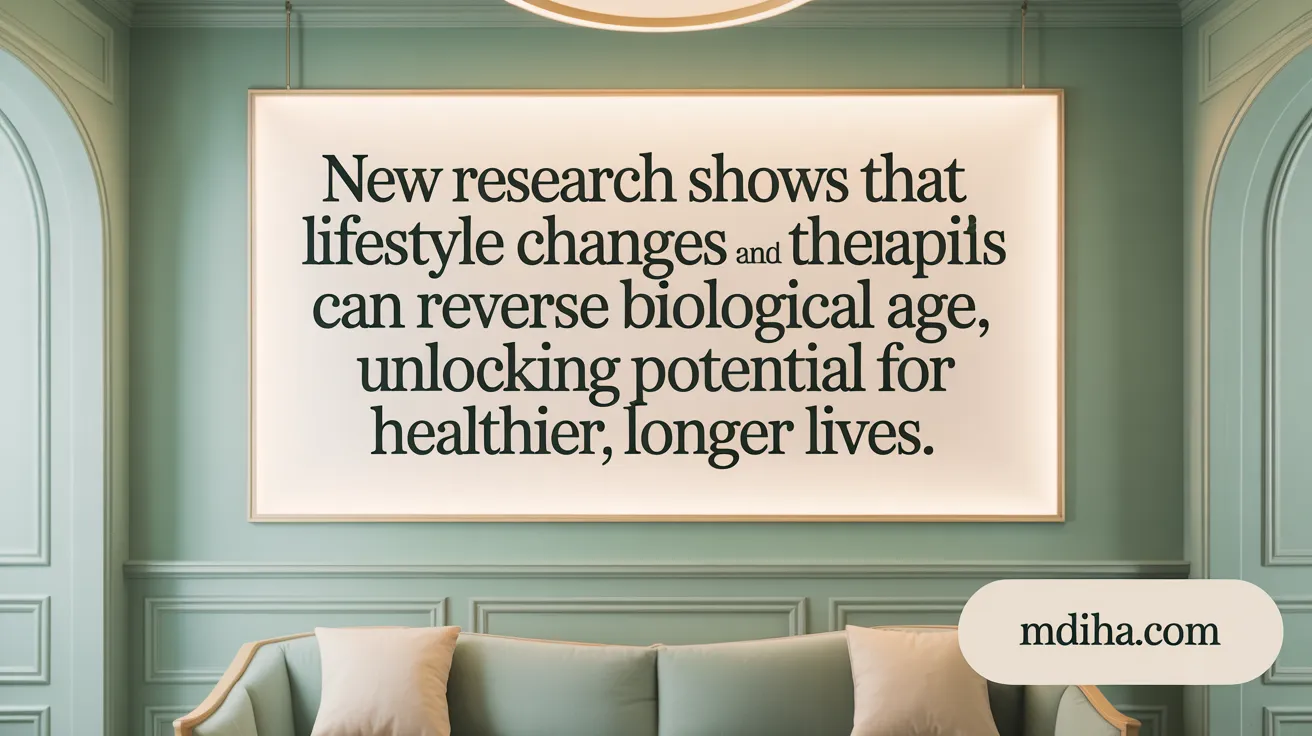 New research shows that lifestyle changes and therapies can reverse biological age, unlocking potential for healthier, longer lives.