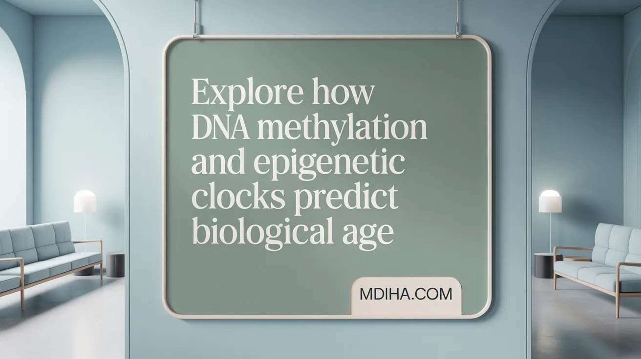Explore how DNA methylation and epigenetic clocks predict biological age