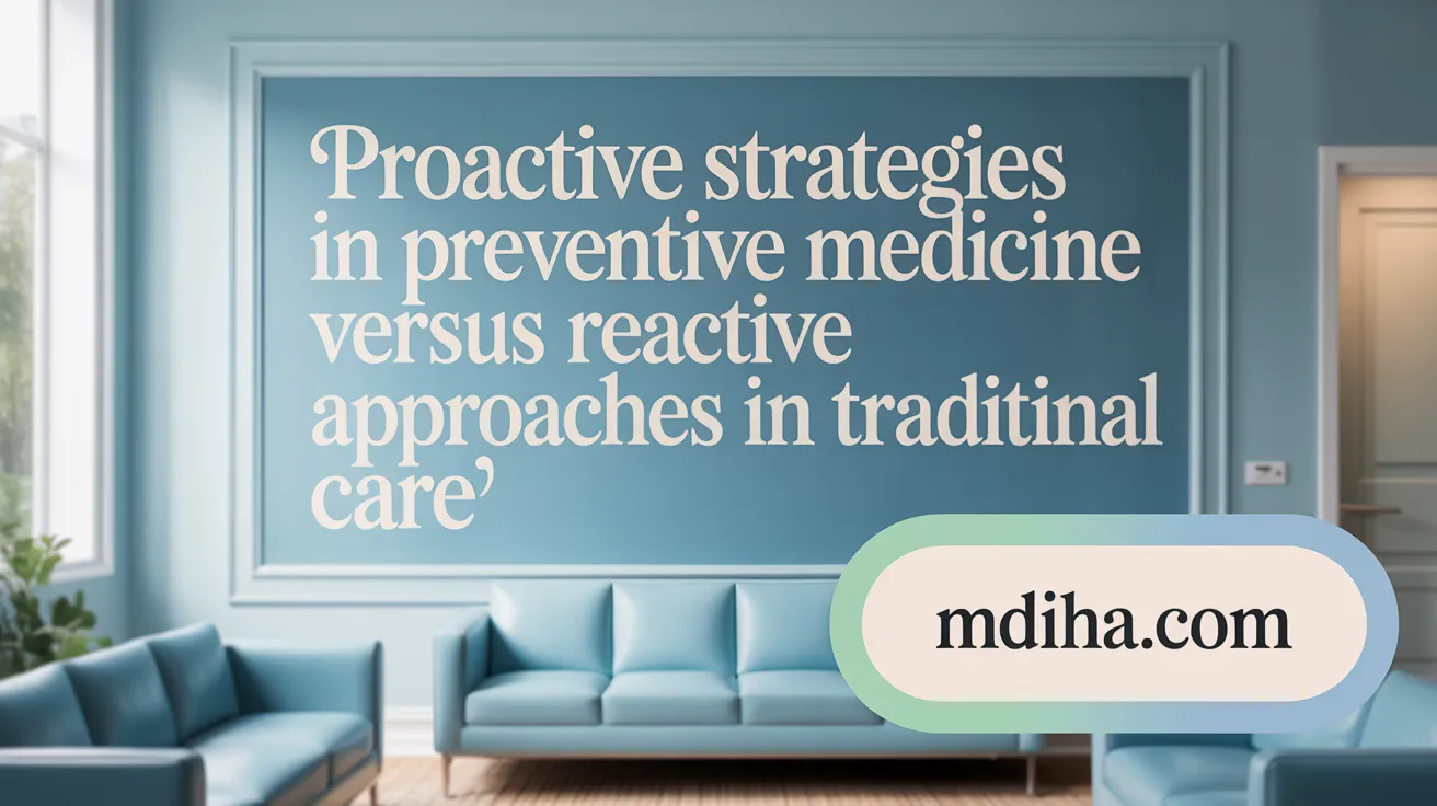 Proactive Strategies in Preventive Medicine Versus Reactive Approaches in Traditional Care