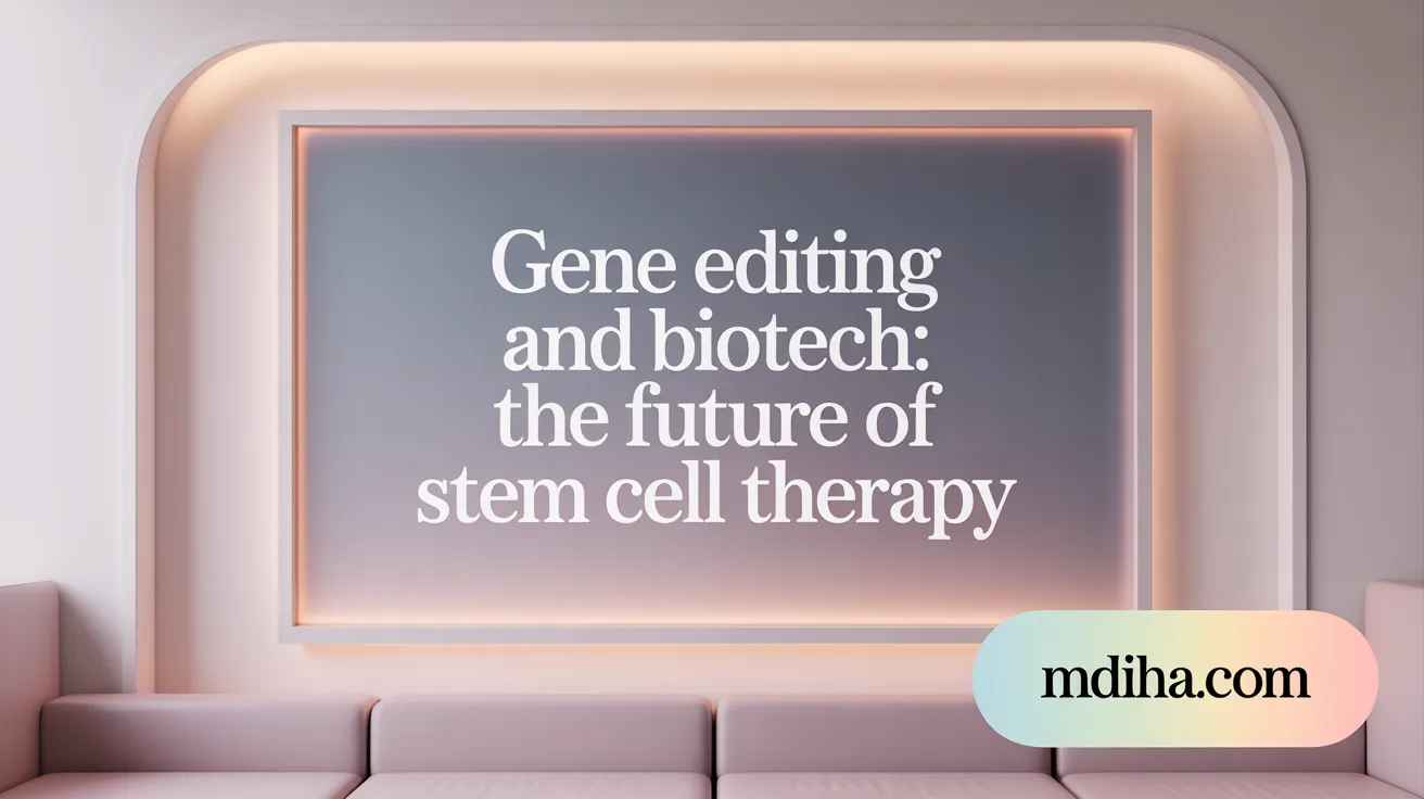 Gene Editing and Biotech: The Future of Stem Cell Therapy