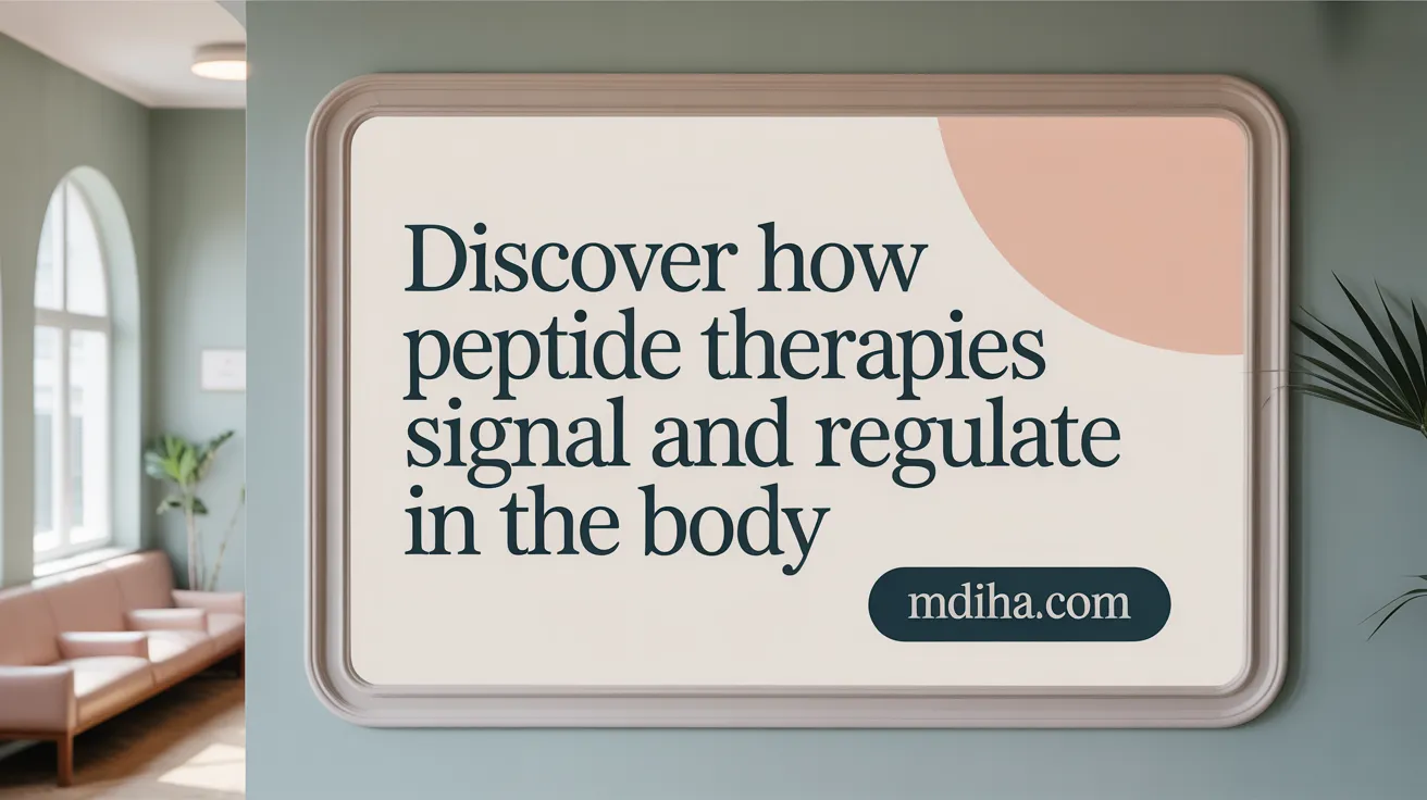 Discover How Peptide Therapies Signal and Regulate in the Body