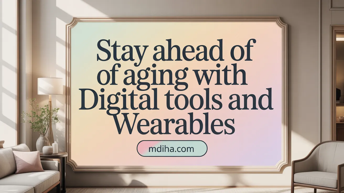 Stay Ahead of Aging with Digital Tools and Wearables