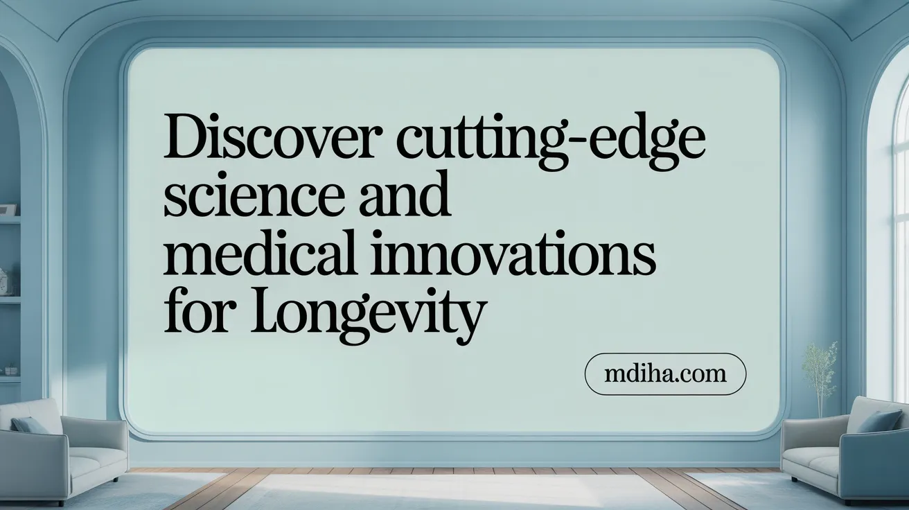 Discover Cutting-Edge Science and Medical Innovations for Longevity