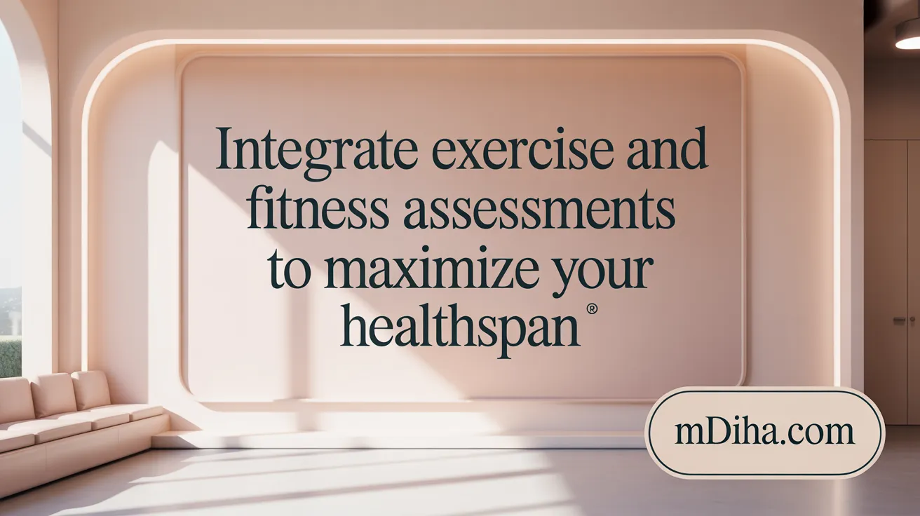 Integrate Exercise and Fitness Assessments to Maximize Your Healthspan