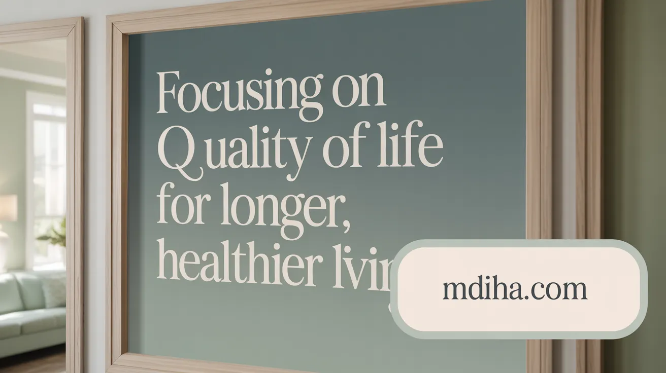 Focusing on Quality of Life for Longer, Healthier Living