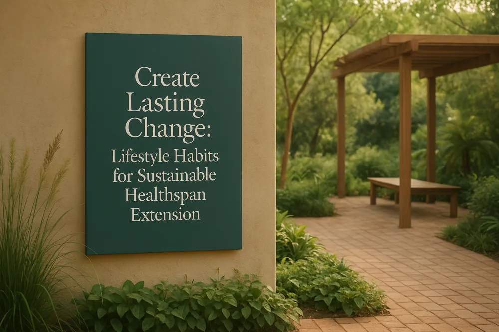Create Lasting Change: Lifestyle Habits for Sustainable Healthspan Extension