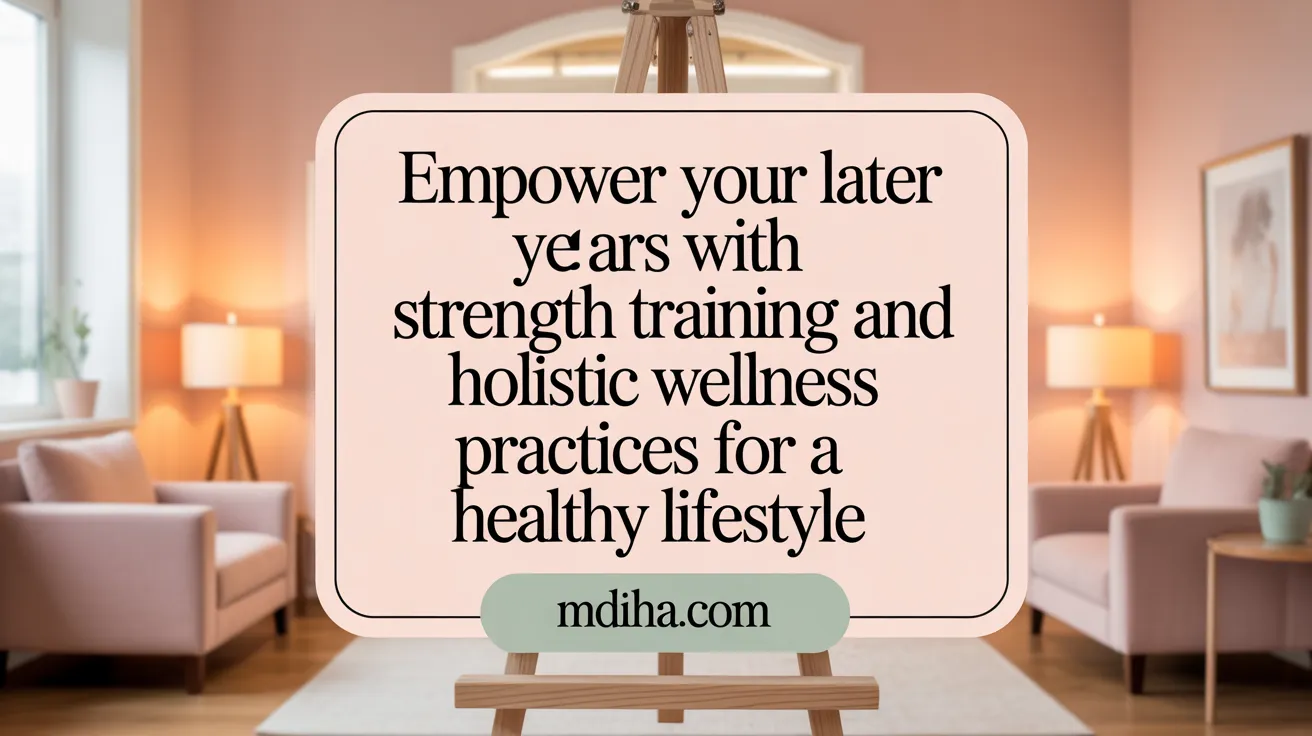 Empower your later years with strength training and holistic wellness practices