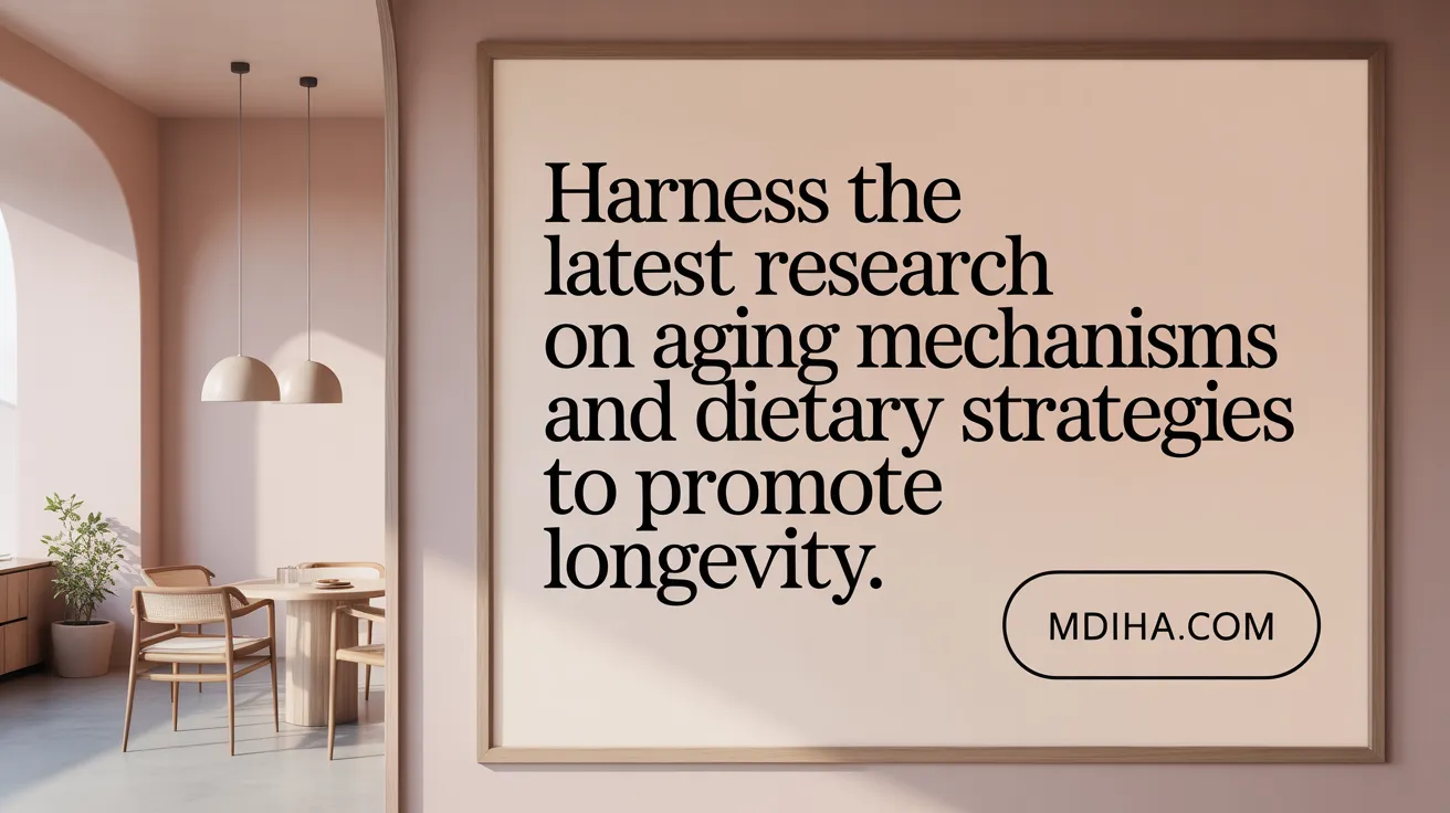 Harness the latest research on aging mechanisms and dietary strategies to promote longevity.