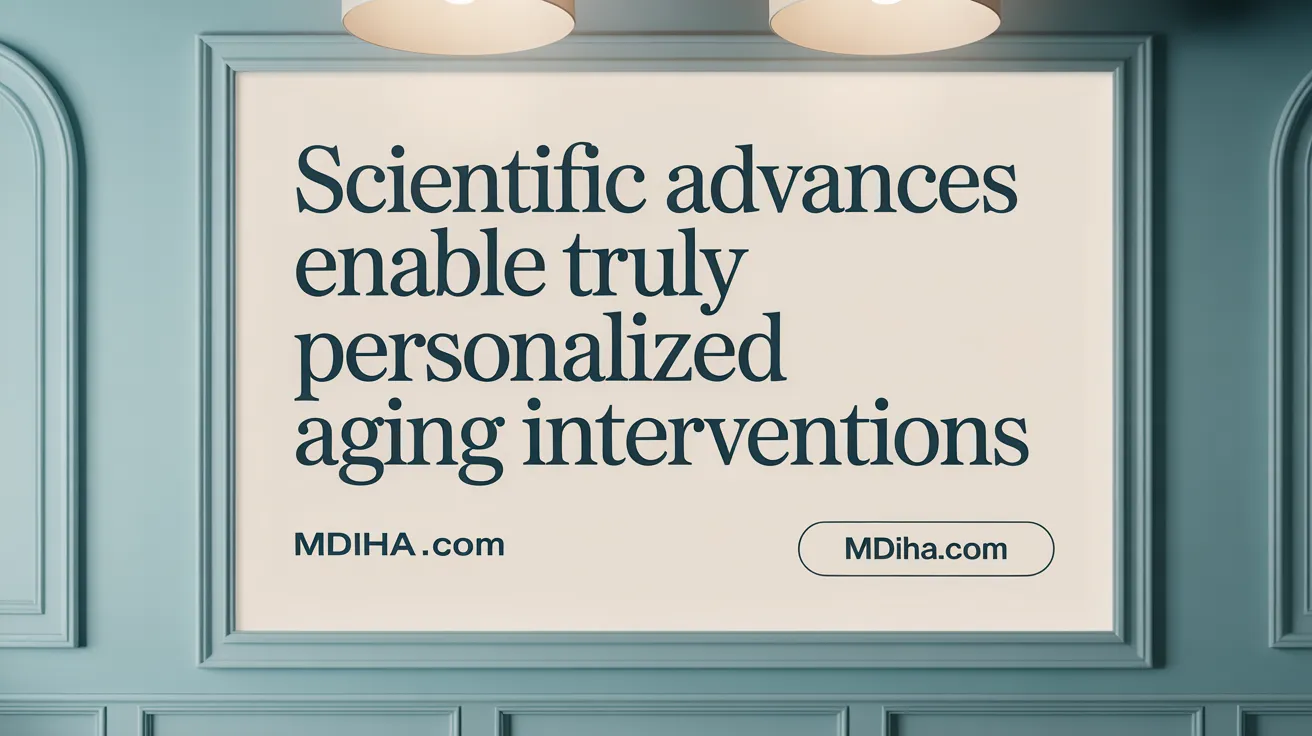 Scientific Advances Enable Truly Personalized Aging Interventions