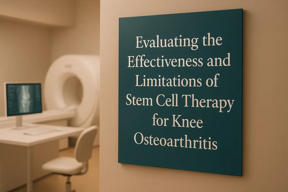 Evaluating the Effectiveness and Limitations of Stem Cell Therapy for Knee Osteoarthritis