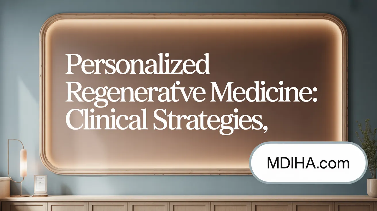 Personalized Regenerative Medicine: Clinical Strategies