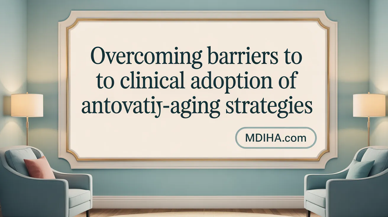 Overcoming Barriers to Clinical Adoption of Anti-Aging Strategies