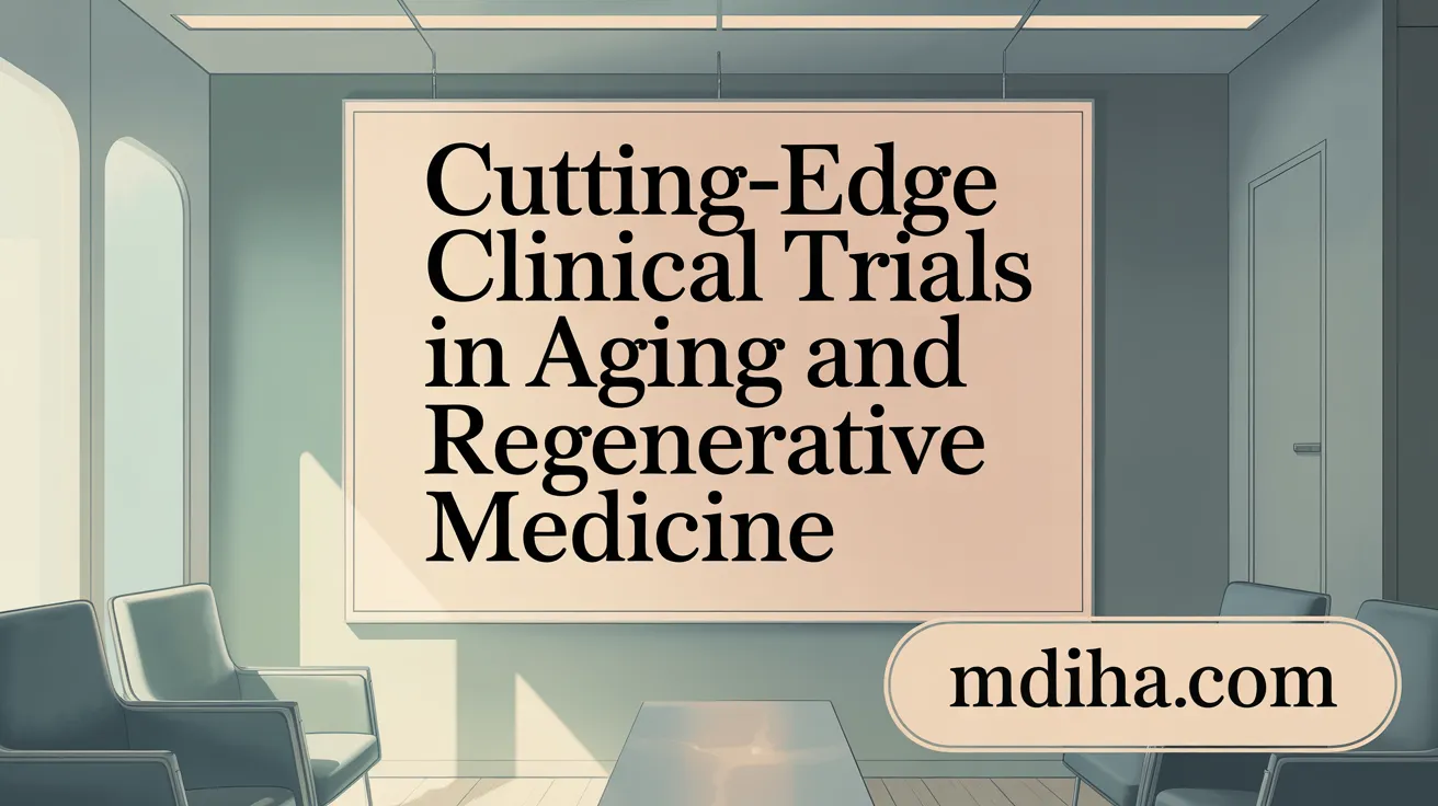 Cutting-Edge Clinical Trials in Aging and Regenerative Medicine