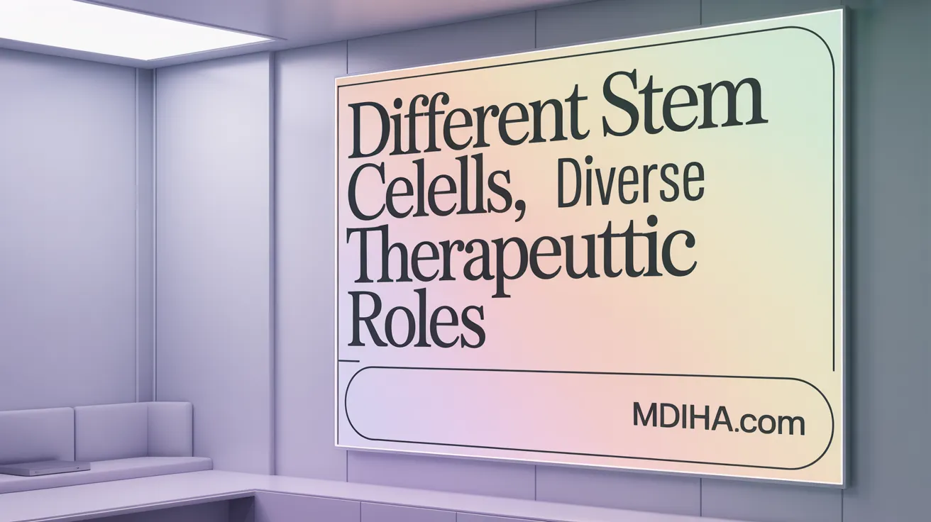 Different Stem Cells, Diverse Therapeutic Roles