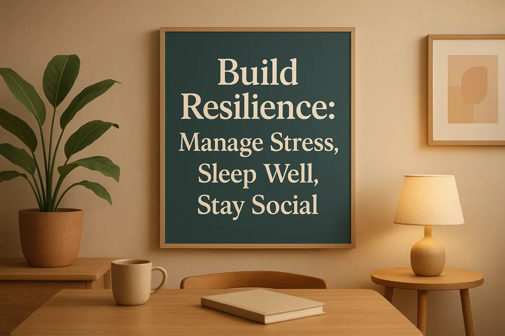 Build Resilience: Manage Stress, Sleep Well, Stay Social