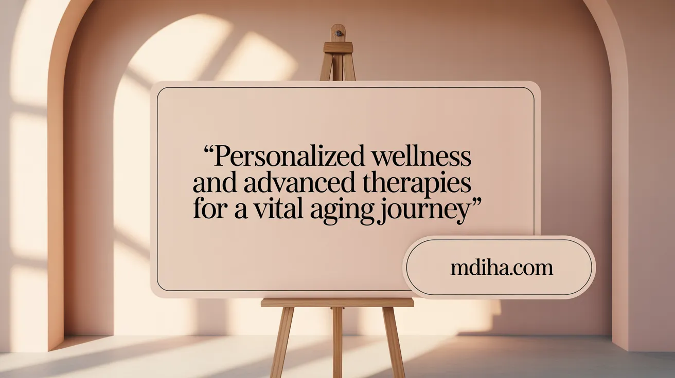 Personalized Wellness and Advanced Therapies for a Vital Aging Journey