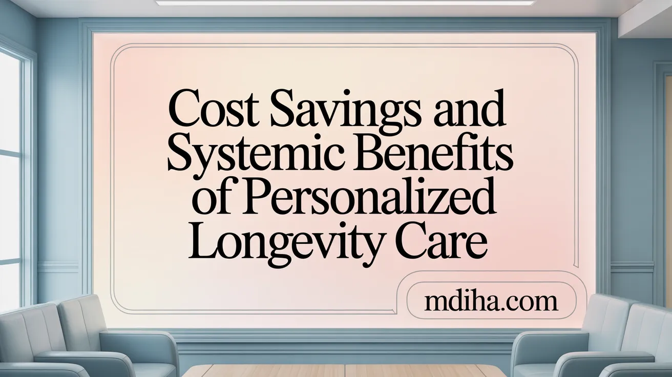 Cost Savings and Systemic Benefits of Personalized Longevity Care