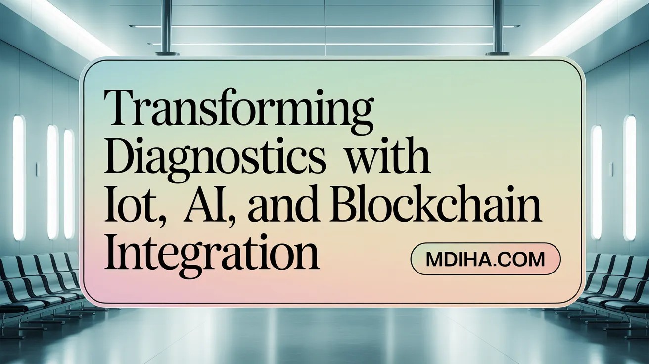 Transforming Diagnostics with IoT, AI, and Blockchain Integration