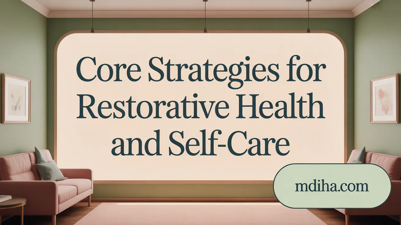Core Strategies for Restorative Health and Self-Care