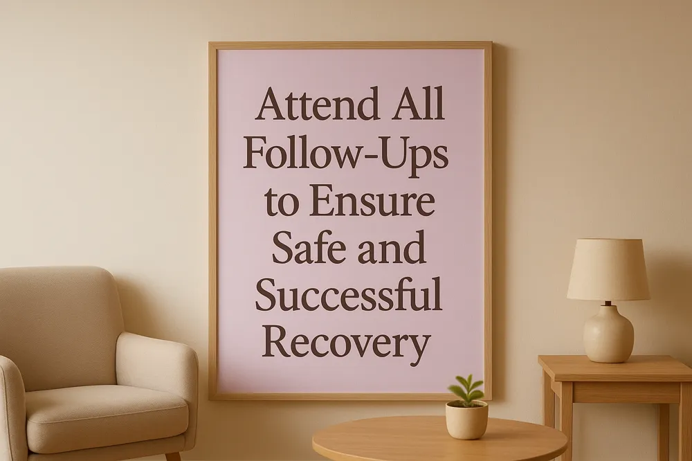 Attend All Follow-Ups to Ensure Safe and Successful Recovery