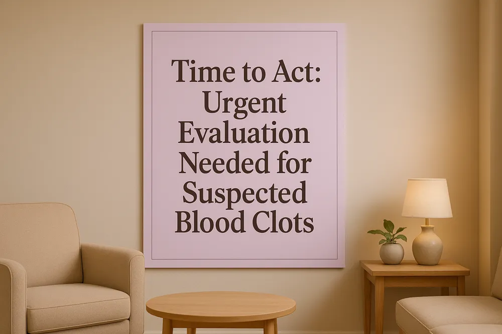 Time to Act: Urgent Evaluation Needed for Suspected Blood Clots