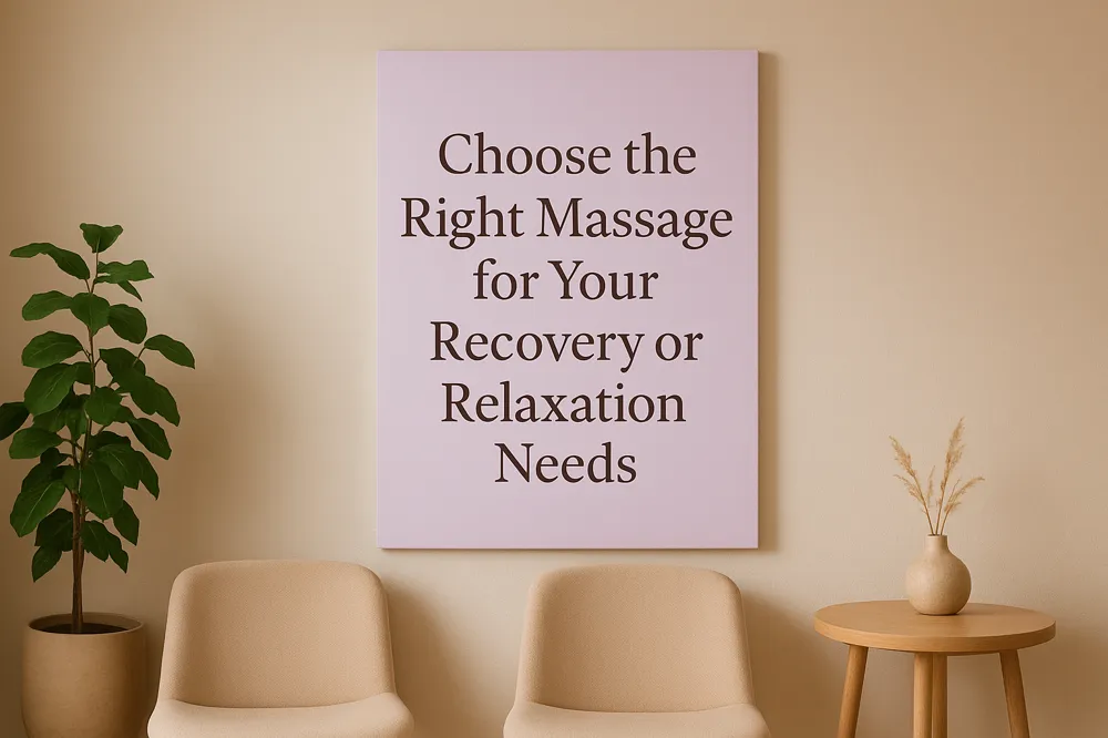 Choose the Right Massage for Your Recovery or Relaxation Needs