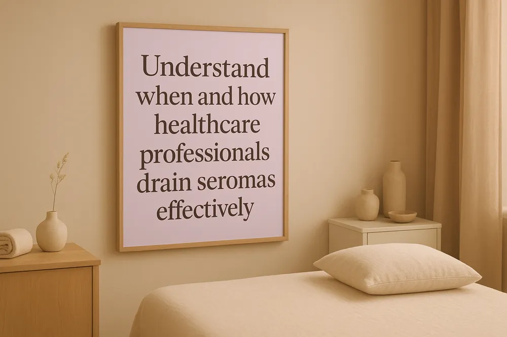 Understand when and how healthcare professionals drain seromas effectively