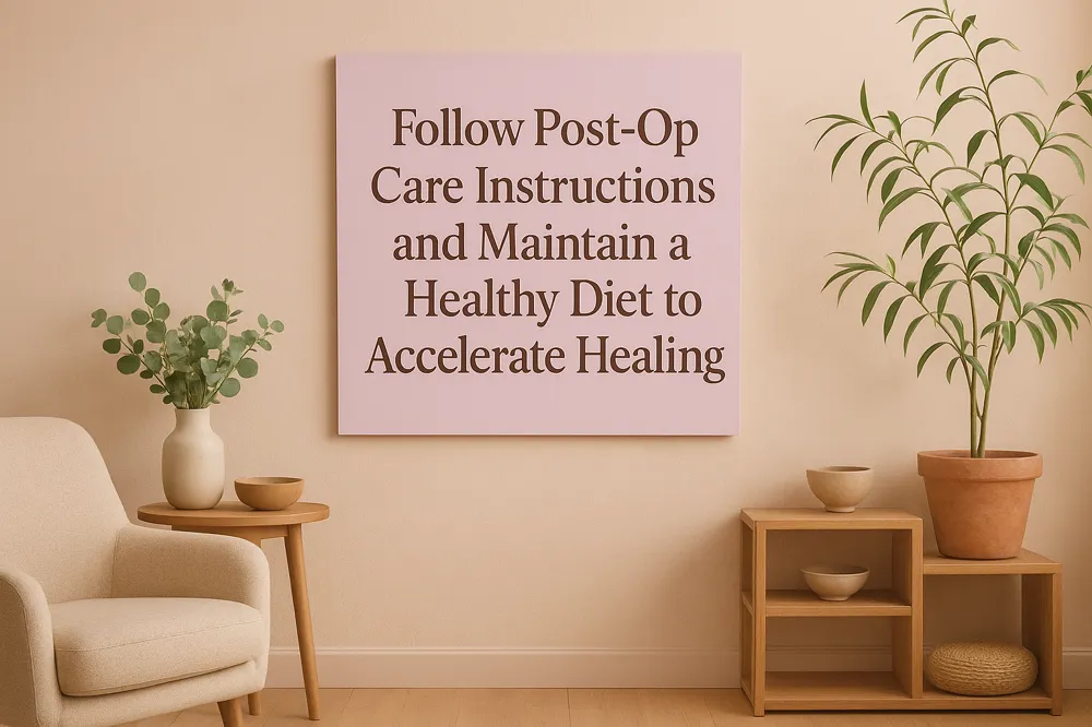 Follow Post-Op Care Instructions and Maintain a Healthy Diet to Accelerate Healing