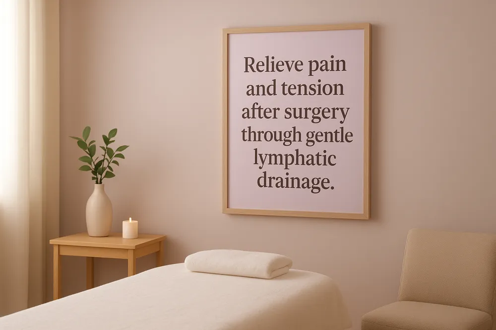 Relieve pain and tension after surgery through gentle lymphatic drainage.