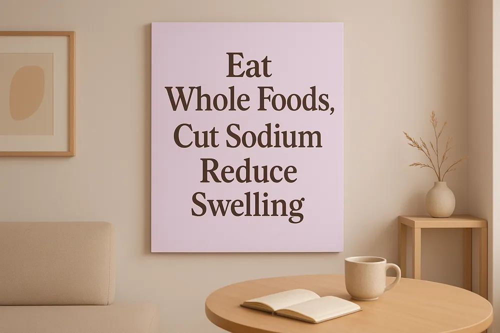 Eat Whole Foods, Cut Sodium, Reduce Swelling