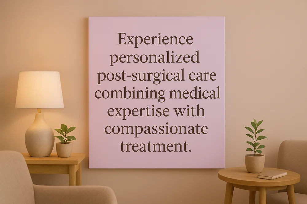 Experience personalized post-surgical care combining medical expertise with compassionate treatment.