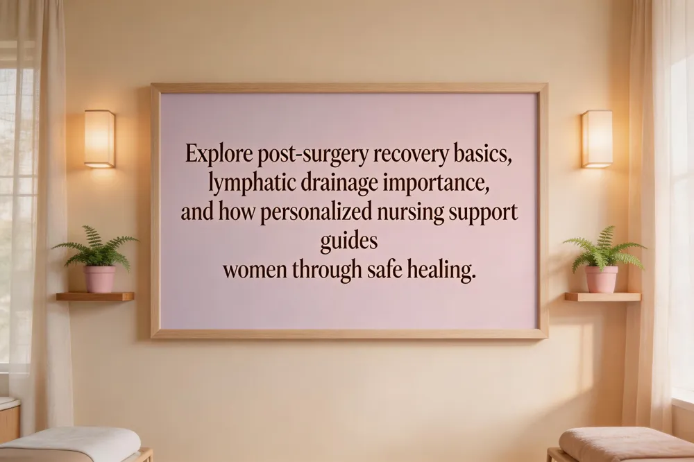Explore post‑surgery recovery basics, lymphatic drainage importance, and how personalized nursing support guides women through safe healing.